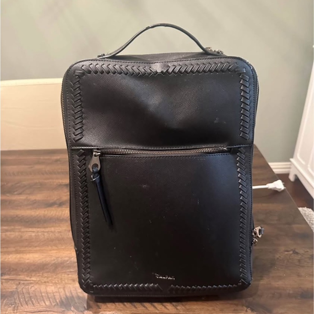 Calpak Black Backpack with Braided Detail